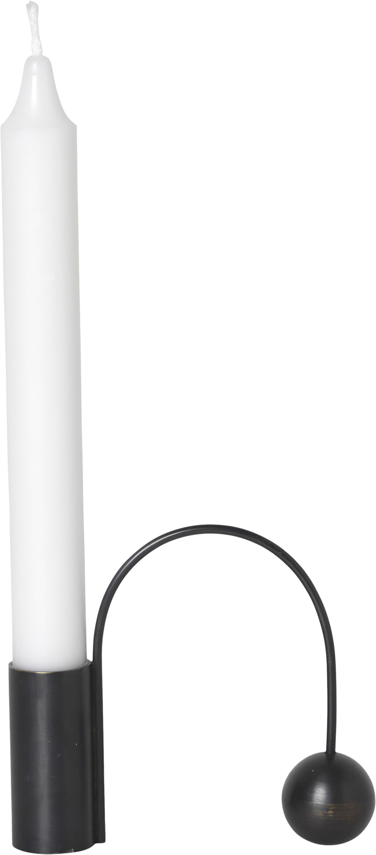 Balance Candle Holder - Black Brass