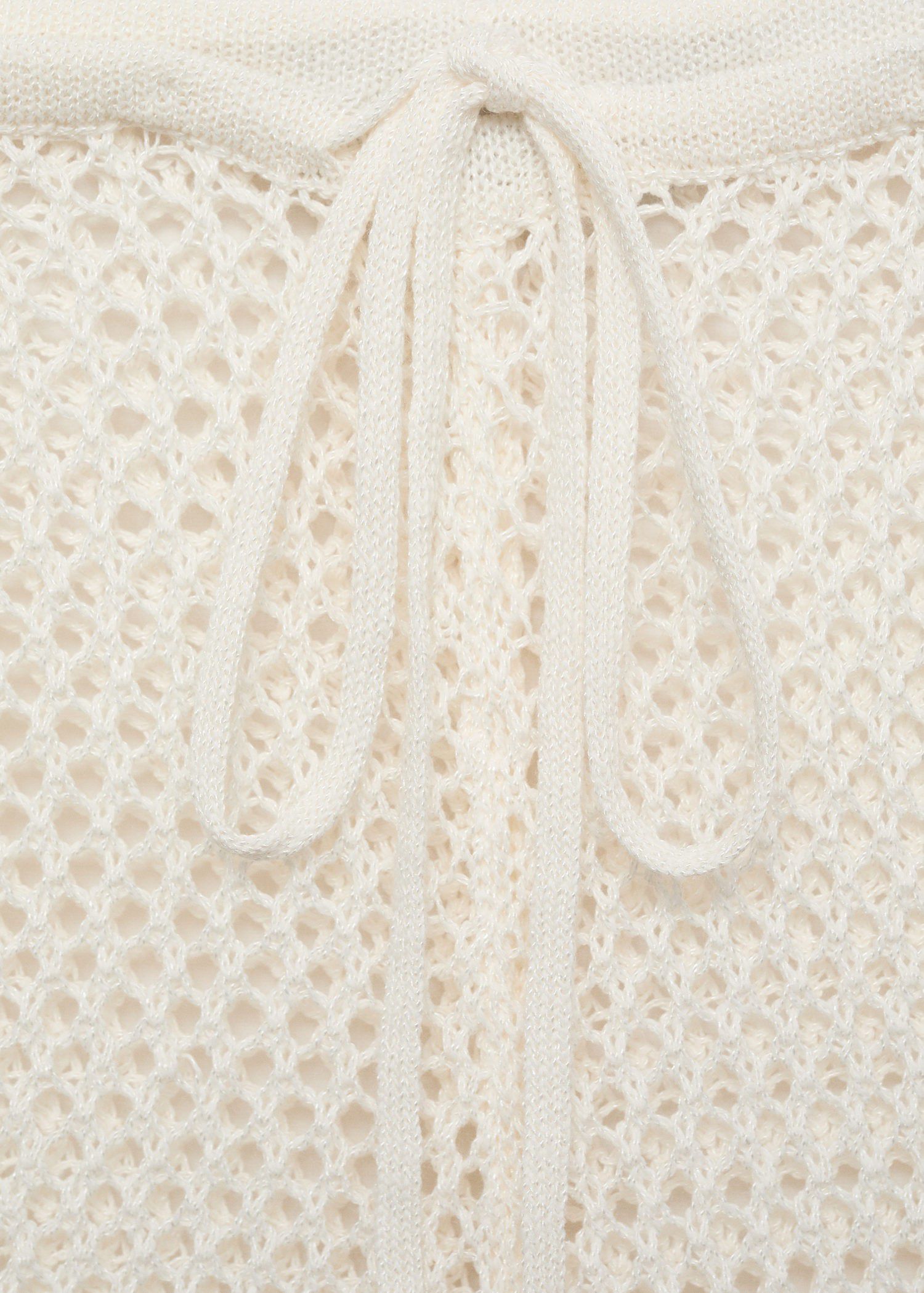 Crochet flared trousers