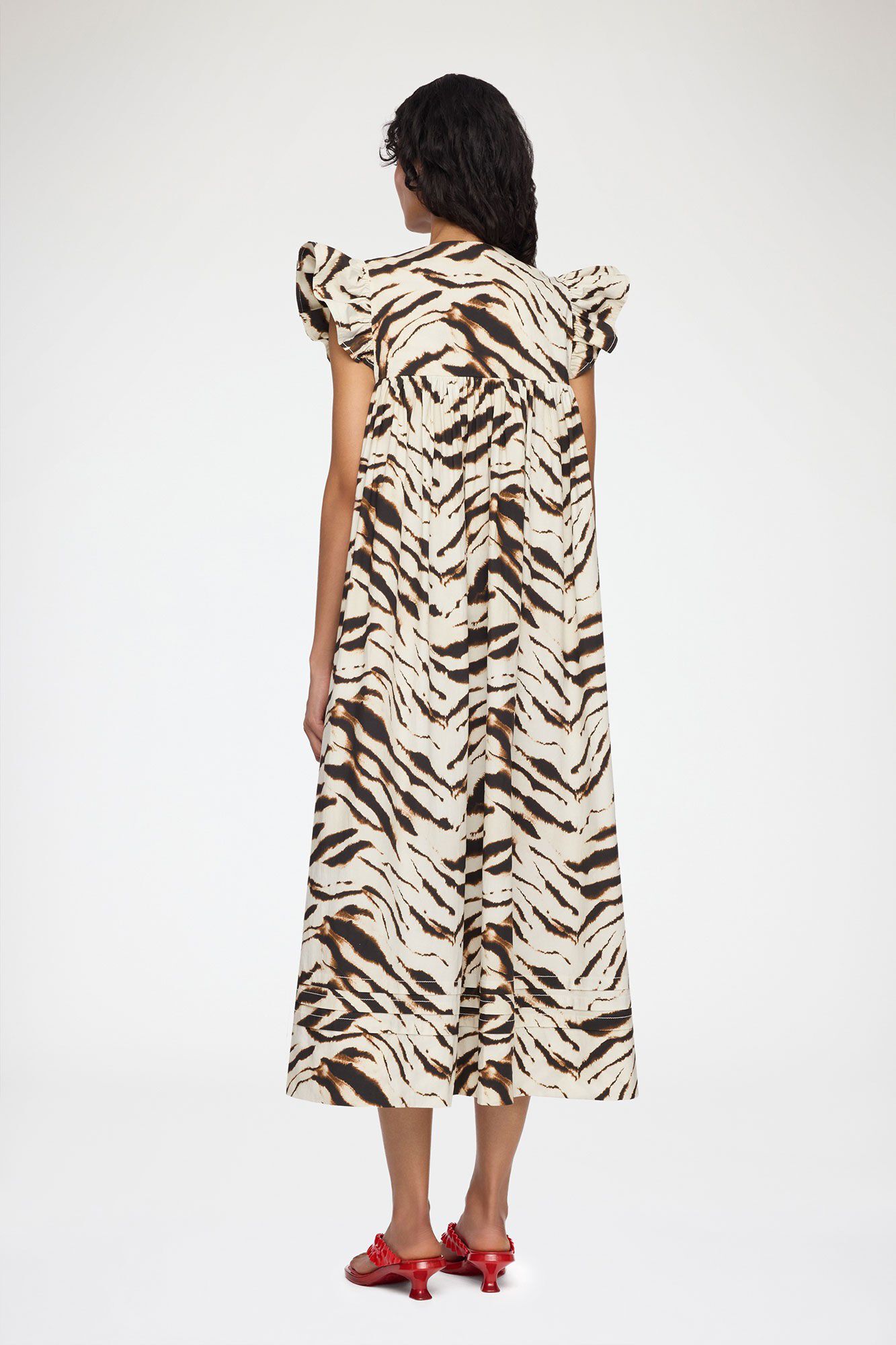 Printed Stretch Cotton Angel Long D