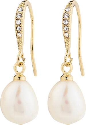 JASMIN pearl earrings gold-plated