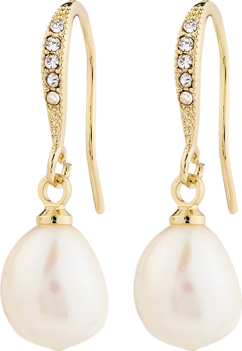 JASMIN pearl earrings gold-plated
