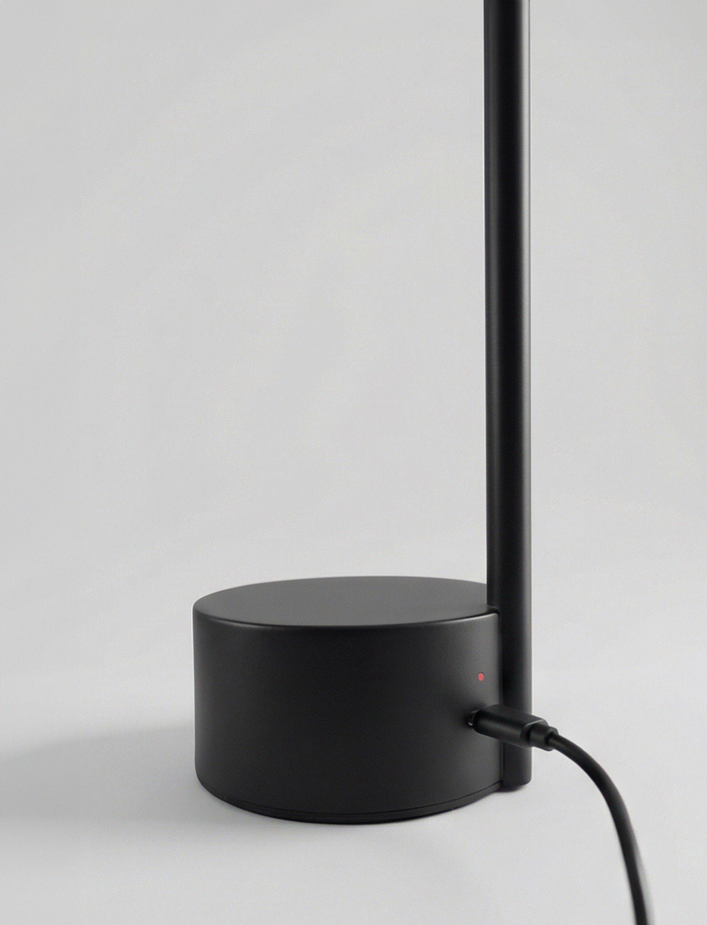 Vinkel LED lampe, portable black