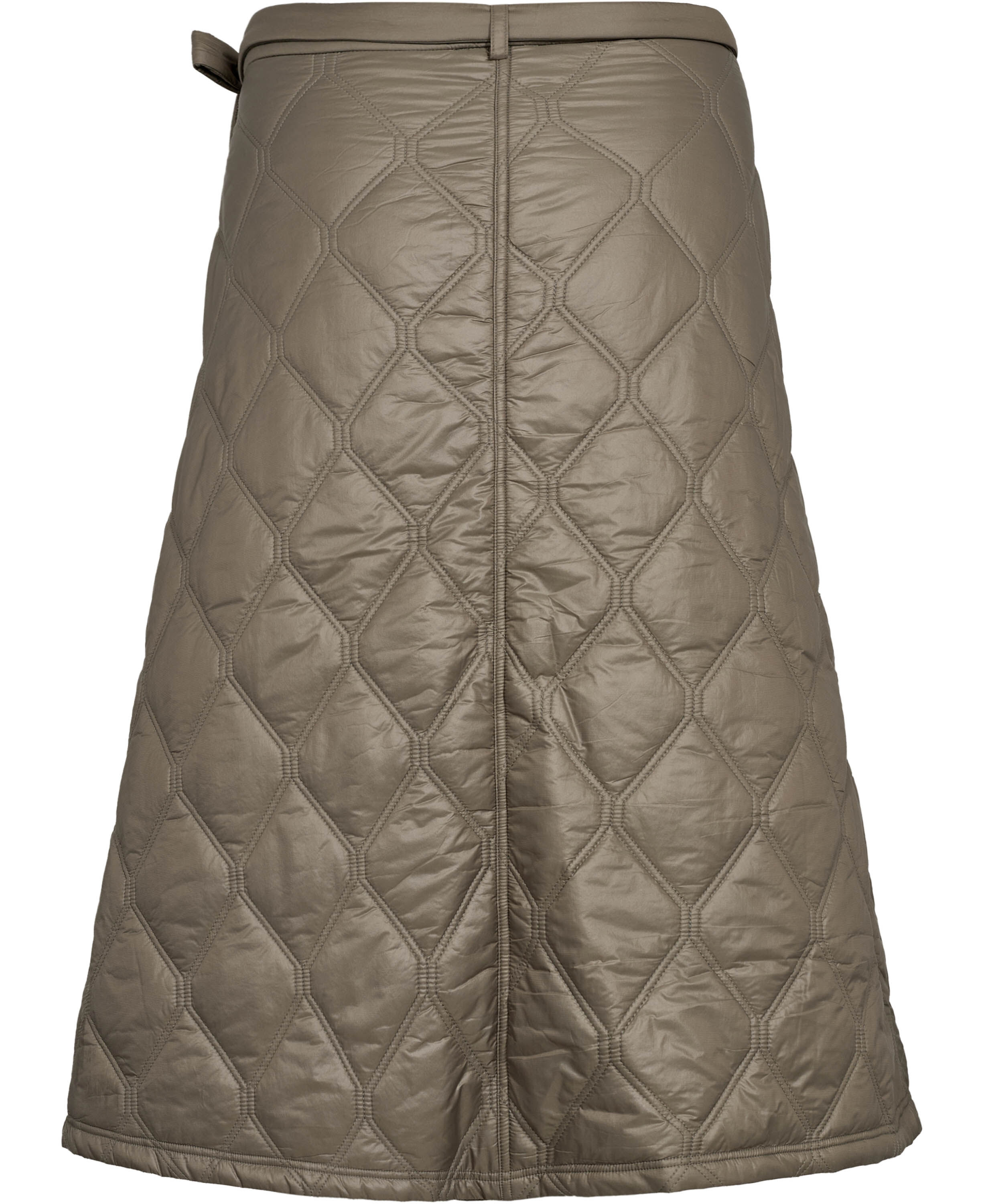 Shiny Quilt Midi Skirt