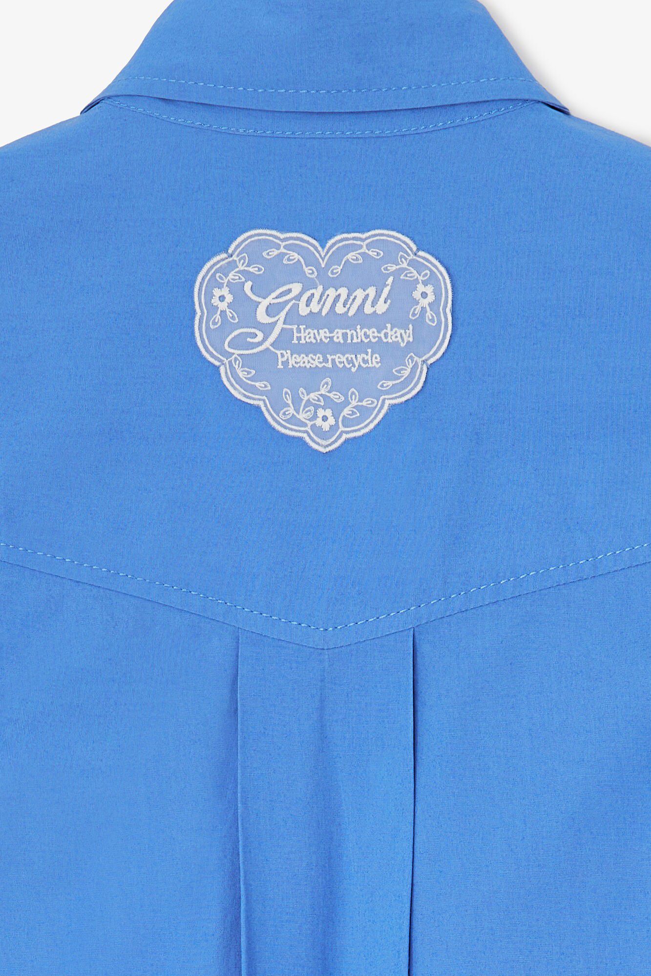 Stretch Cotton Cropped Bowling Shir