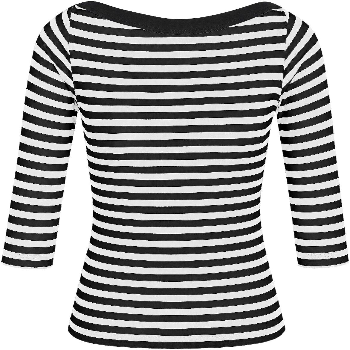 Nmstormi 3/4 Boatneck Rib Top