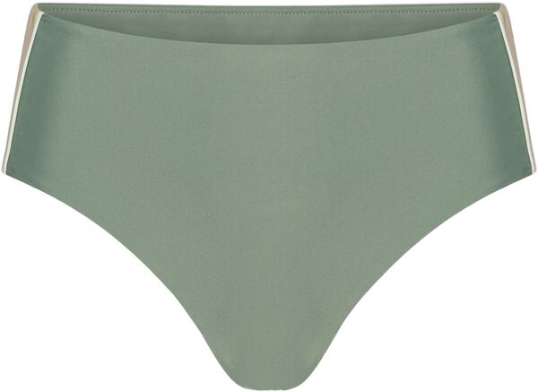 Ubud Colorblock high-waisted bikini bottom - Army/Sand