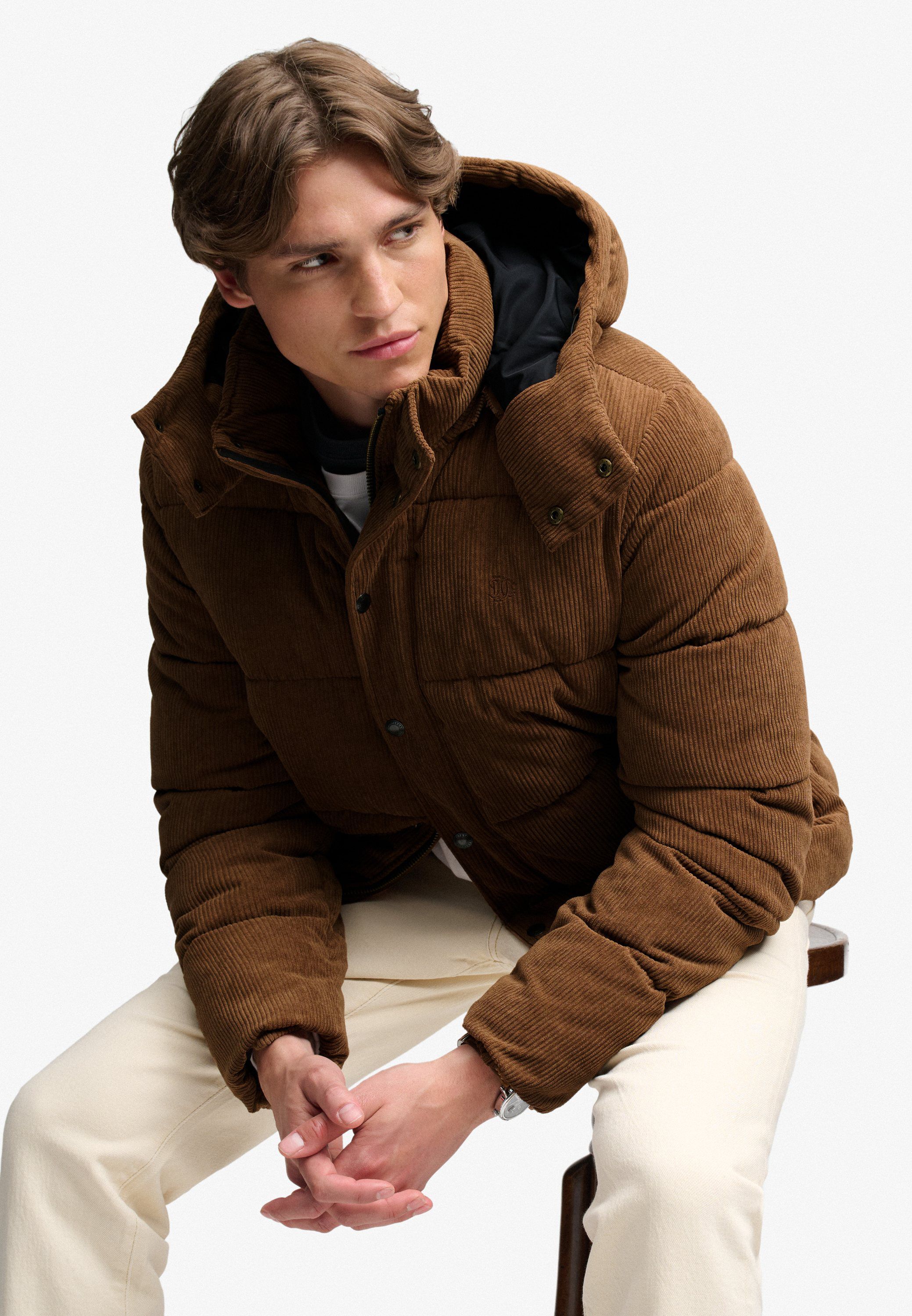 PREMIUM HOOD CORD PUFFER JKT