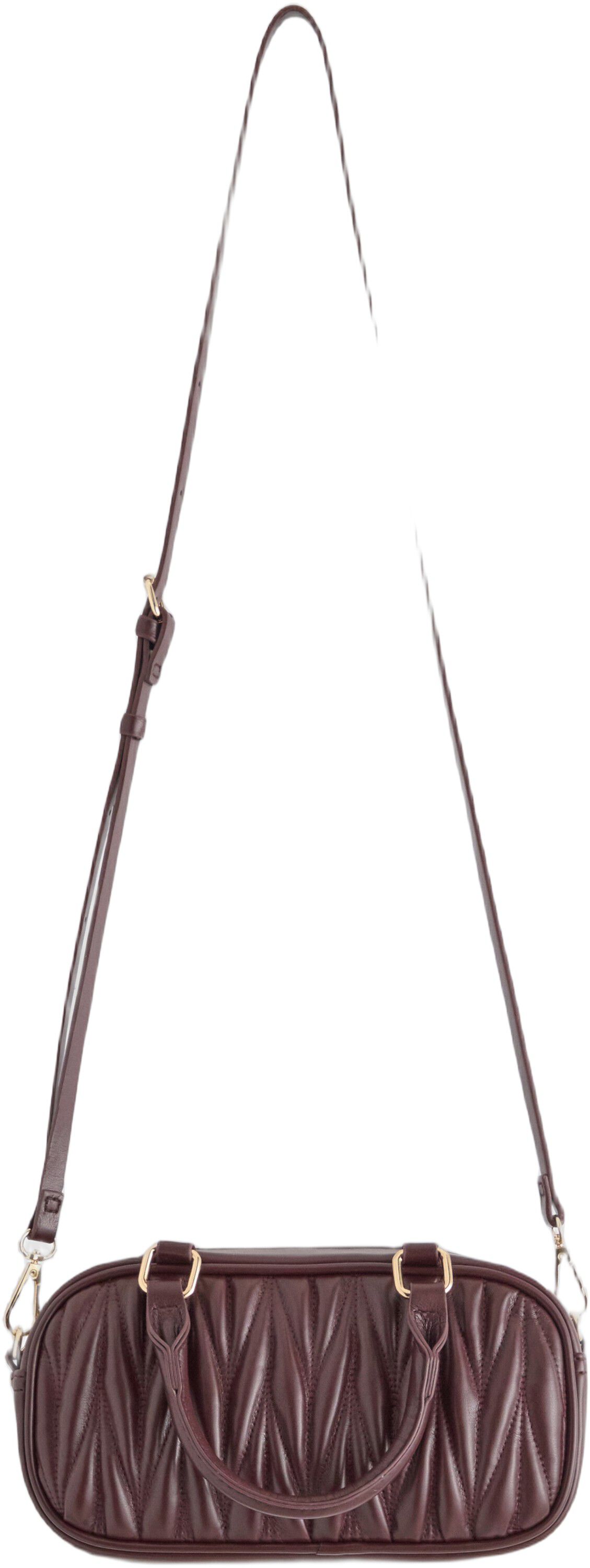 Small shoulder bag in imitation lea