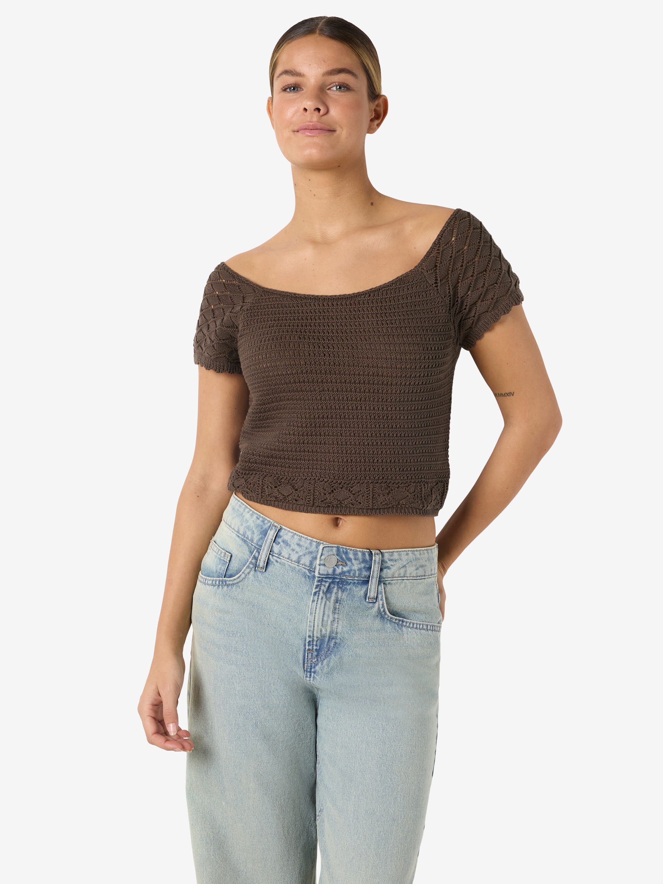 NMQUINN S/S KNIT TOP FWD