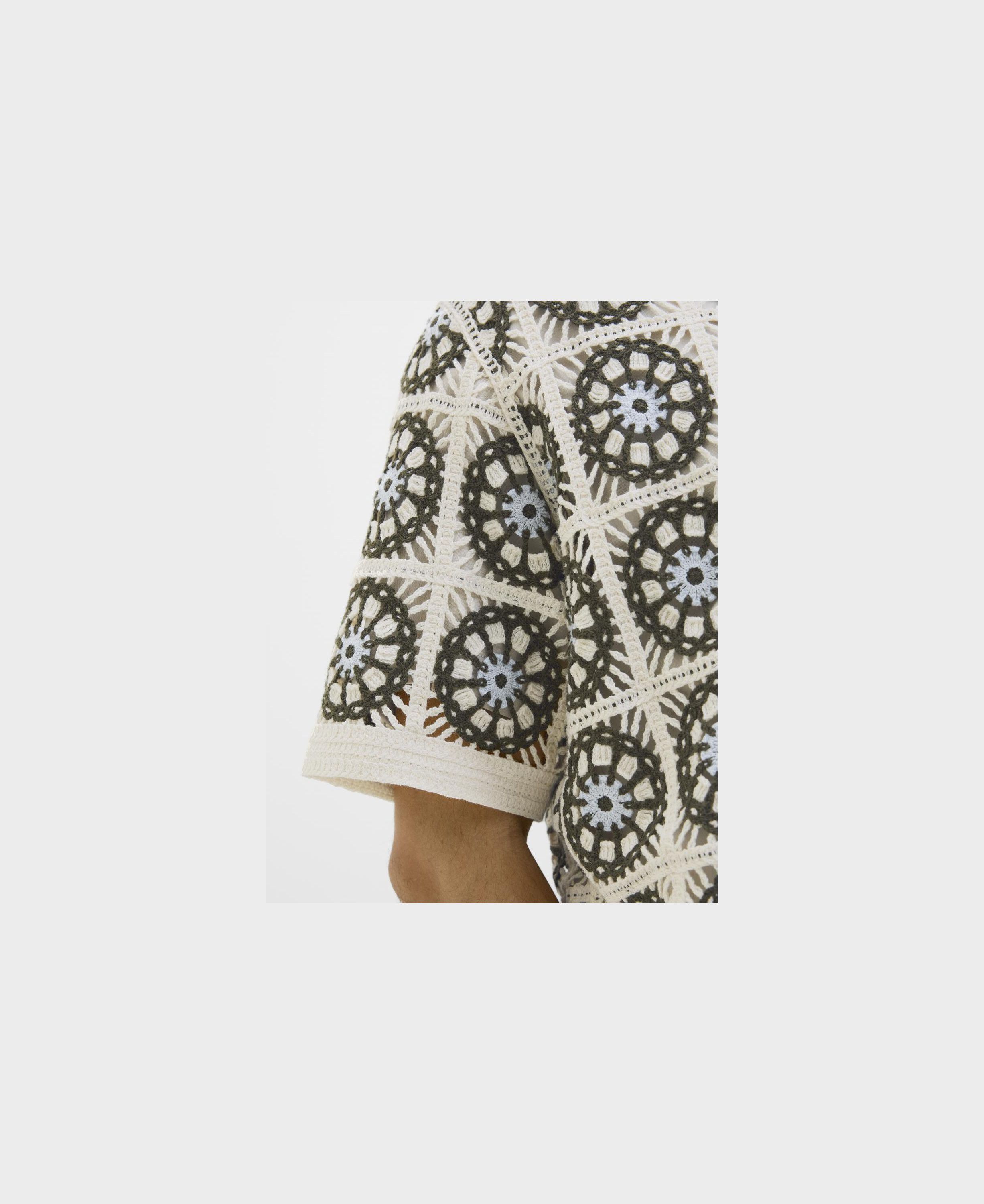 JORCARTAGENA CROCHET KNIT POLO