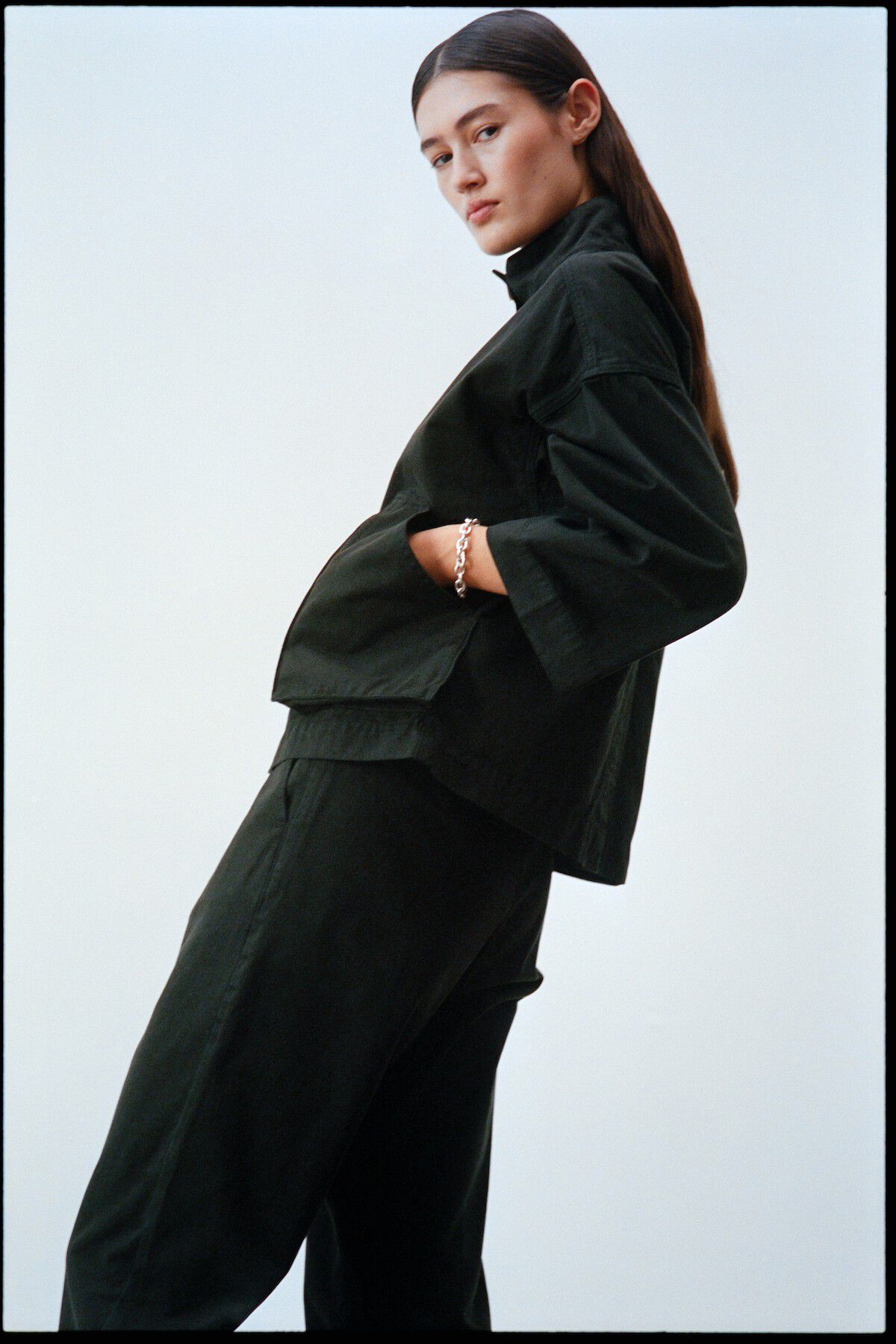 Canvas light pleat pant - Raina