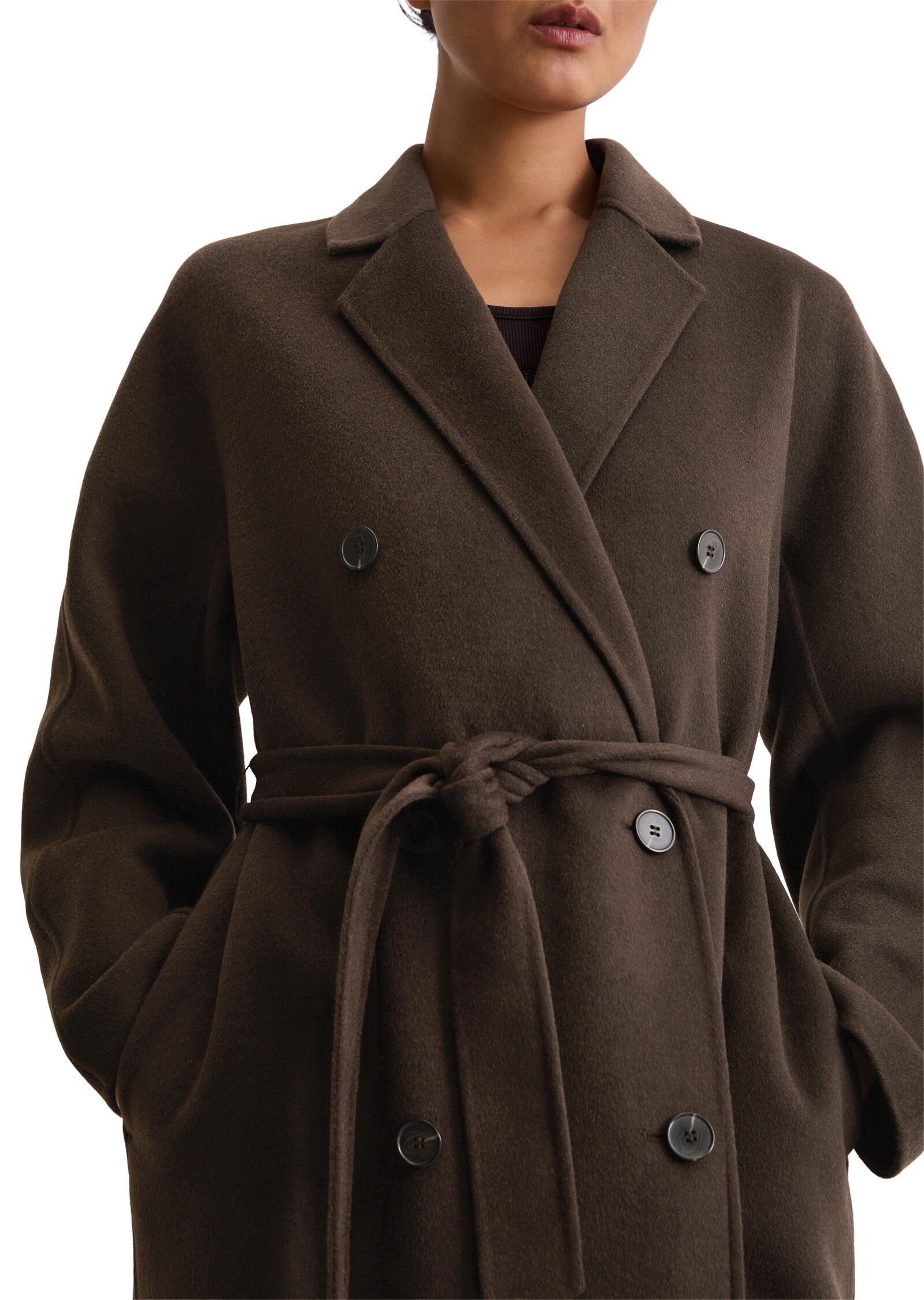 Wool coat, double face workmanship,
