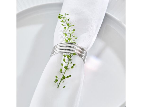 Servietring Thebe Edition 2024 4 stk. Blankt stål Recycled