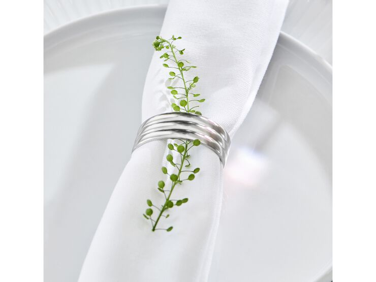 Servietring Thebe Edition 2024 4 stk. Blankt stål Recycled