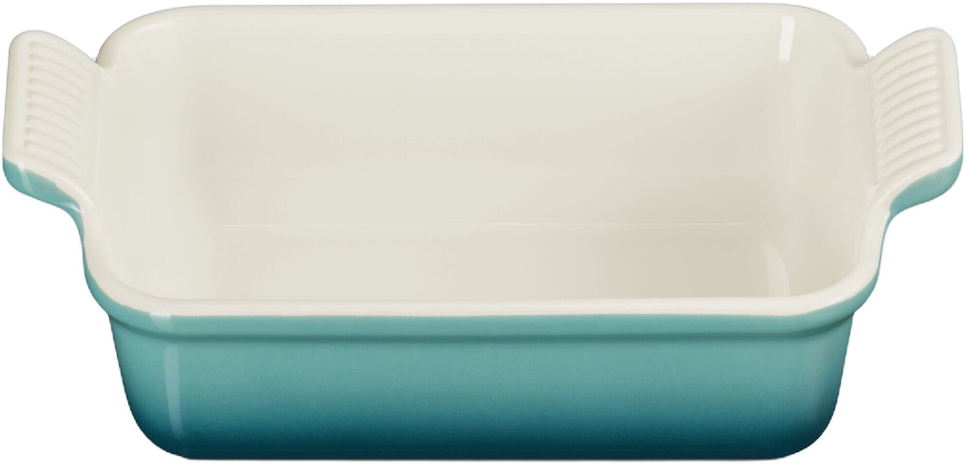 Le Creuset Signature stent&oslash;j Heritage rektangul&aelig;rt fad 19cm Bleu Rivie