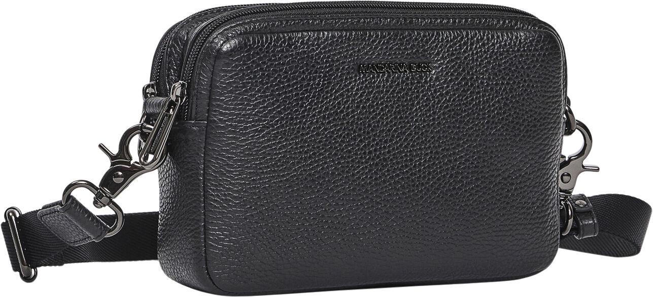 MELLOW LEATHER CAMERA BAG / NERO