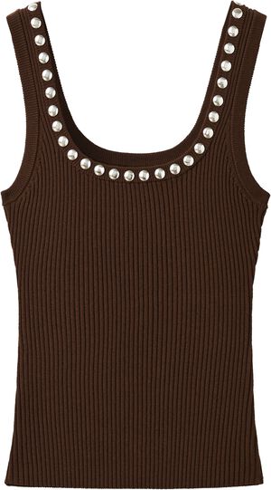 Ribbed studded top