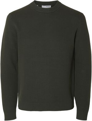 SLHDANE LS KNIT STRUCTURE CREW NECK