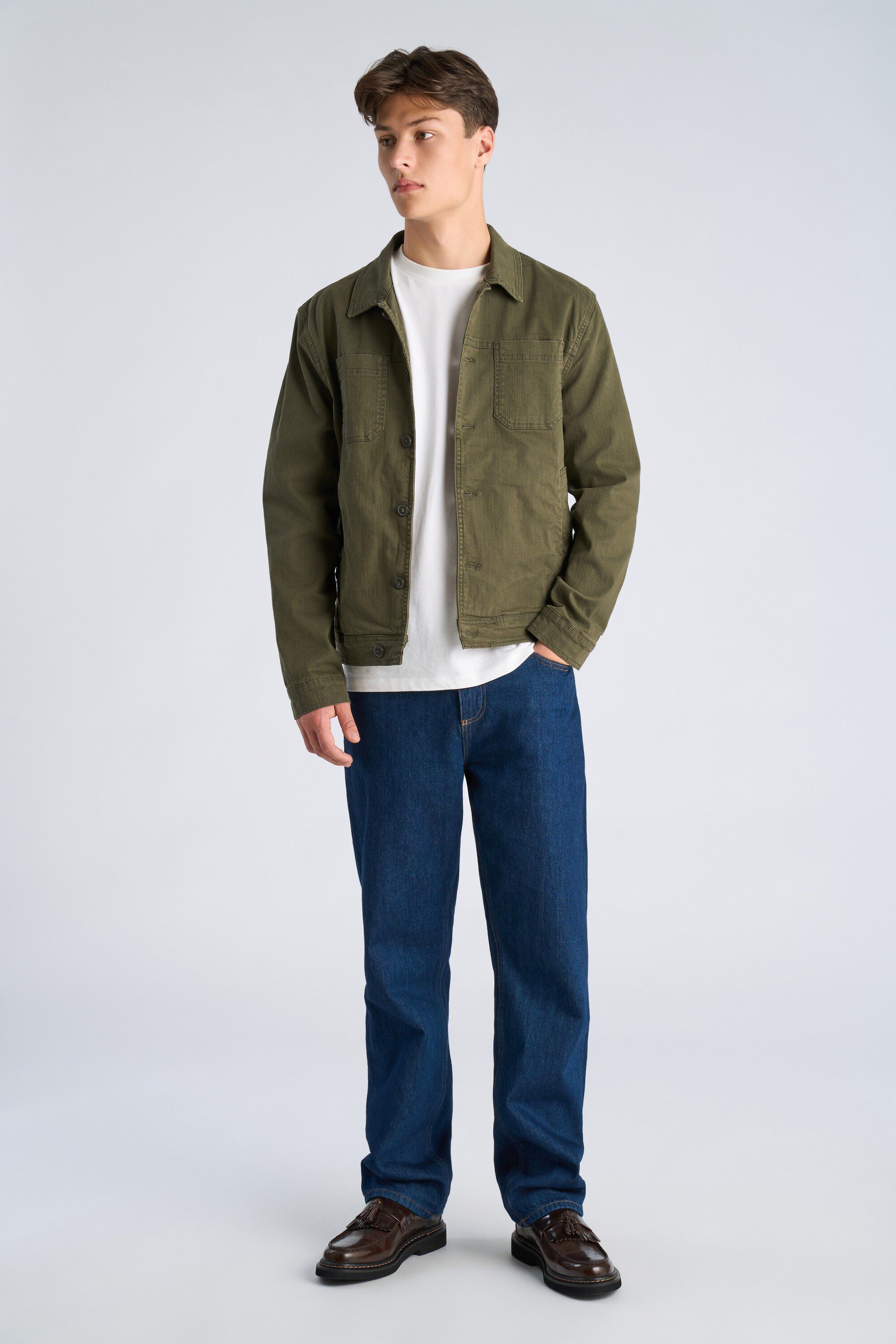 Twill overshirt