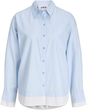 JXCARO POPLIN LS DOUBLE SHIRT WVN