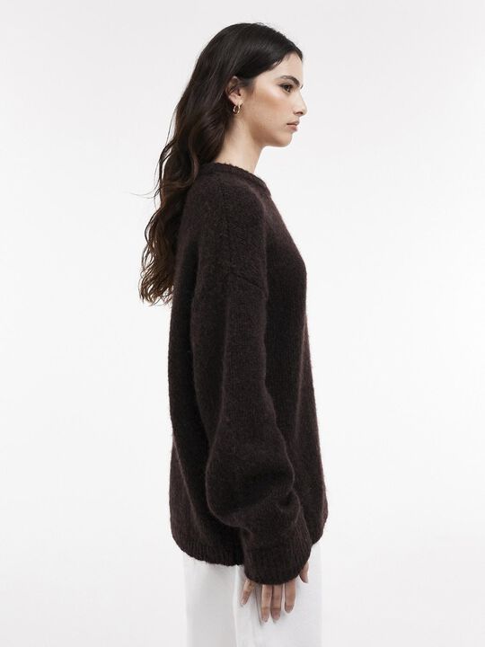 TSKILLE BOXY CREW KNIT PULLOVER