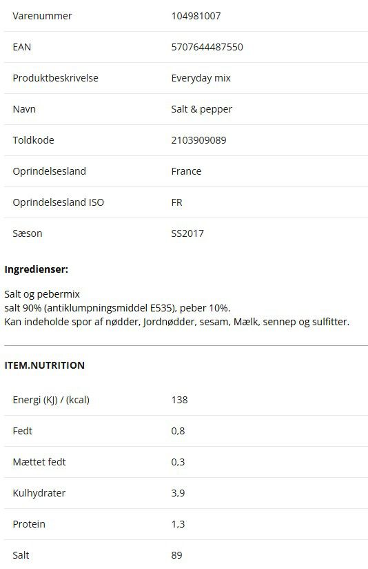 Everyday mix, Salt & pepper, 310 g