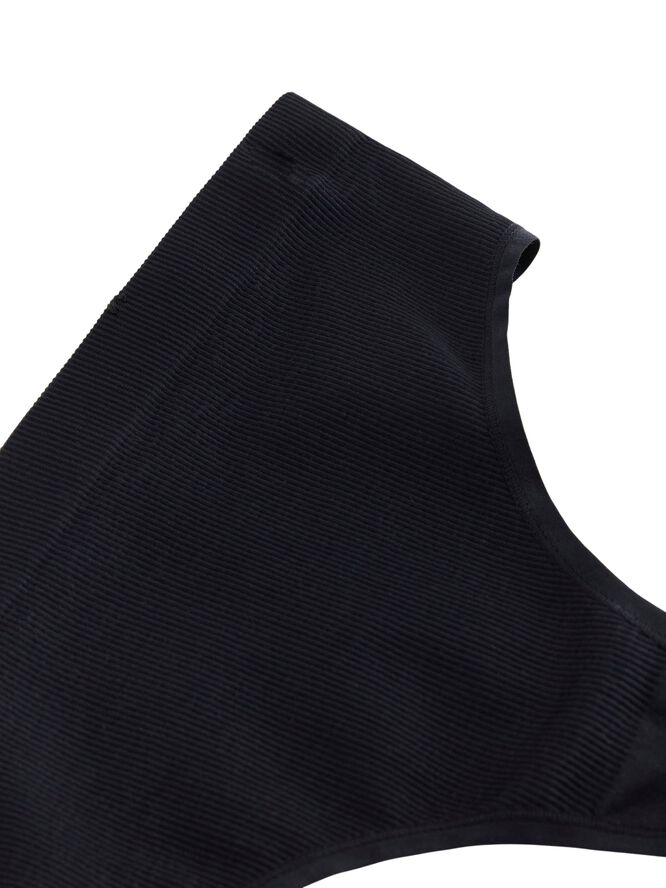 Ribbet g-streng uden sømme med høj talje