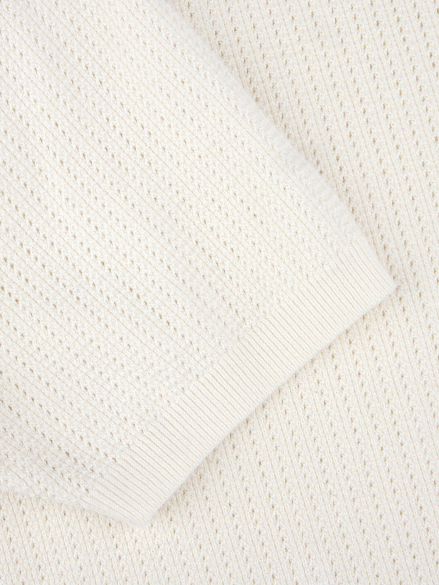 Polo Shirt Knitted Crochet Hemp / Supima Cotton