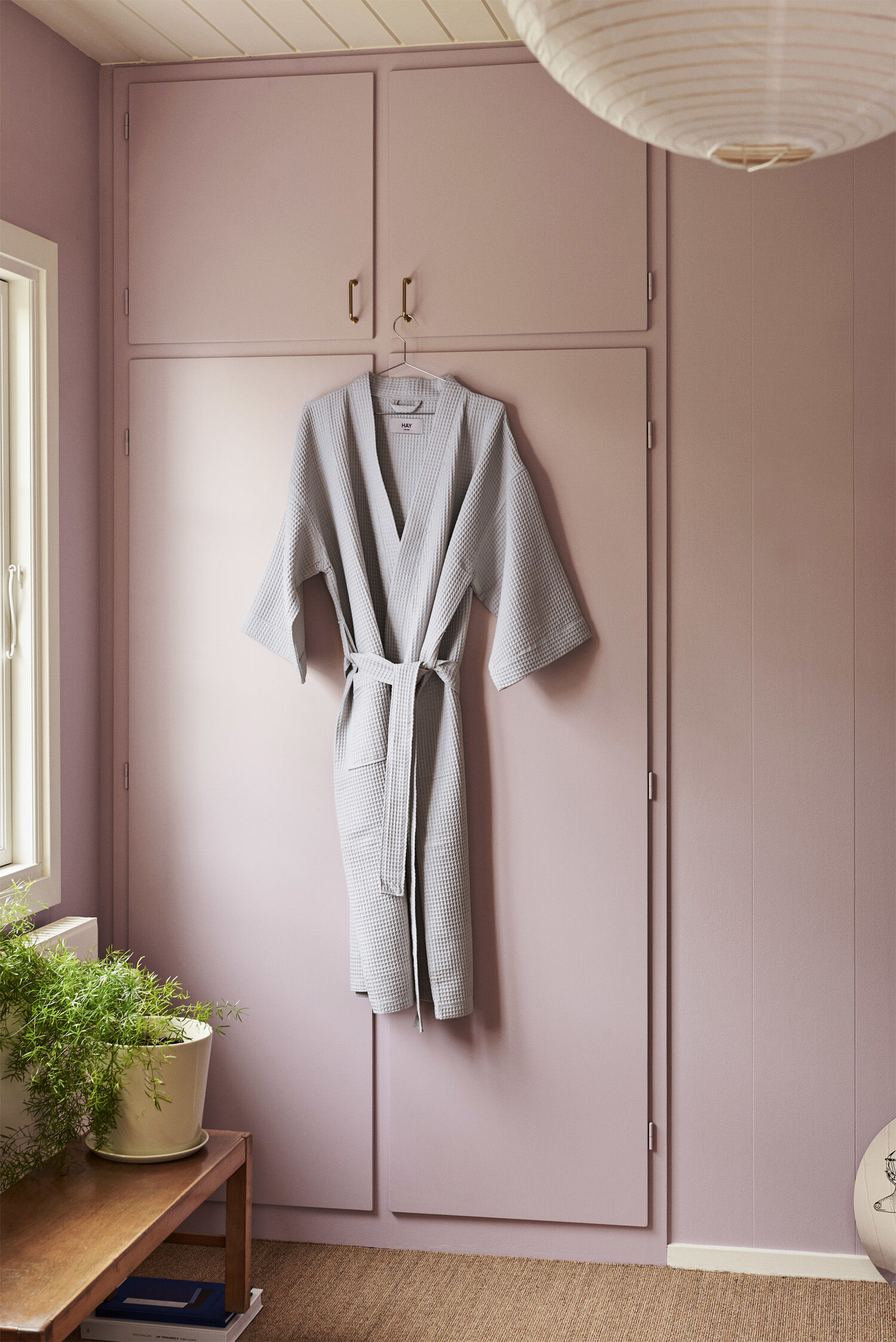 Waffle Bathrobe-Grey