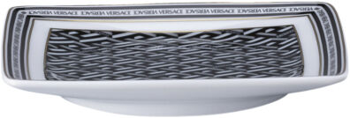 Bowl 12cm sq. flat, Signature Black, La Greca