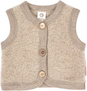Woolly fleece vest
