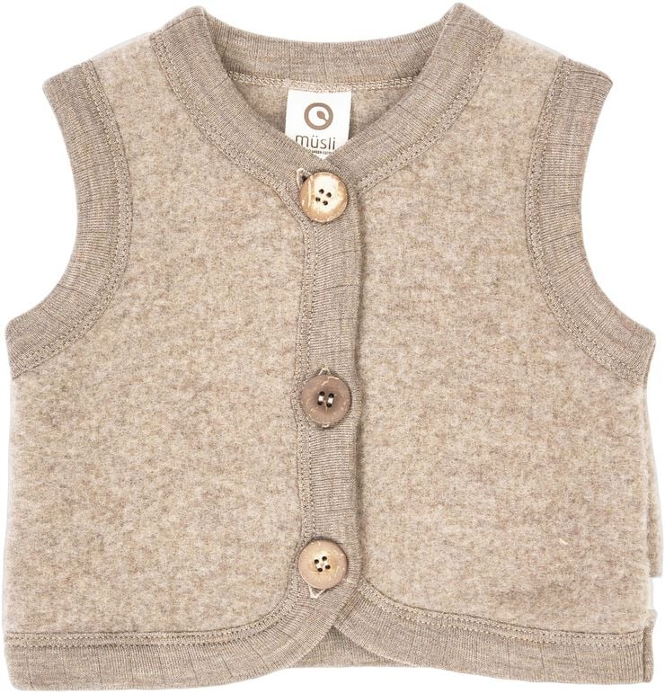 Woolly fleece vest