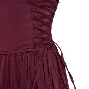 ANGELINA COTTON SATIN DRESS - FIG