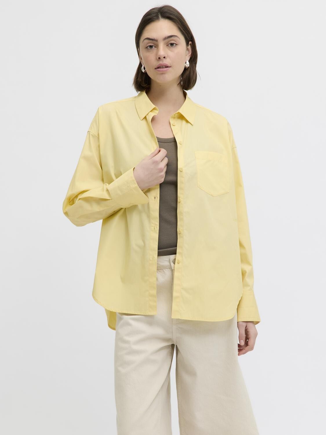 JXJAMIE LS RELAXED POPLIN SHIRT WVN