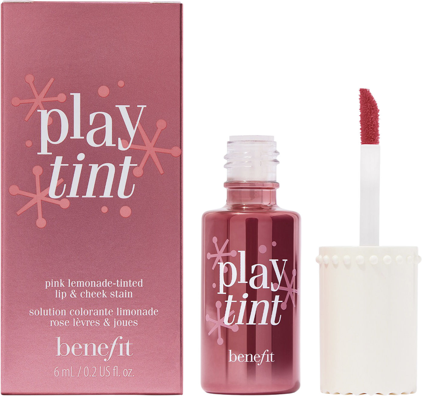 Playtint tint til kinder & l&aelig;ber - flydende tint i rosa