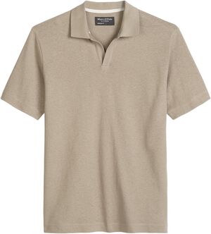 Poloshirt, short sleeve, ribbed cam