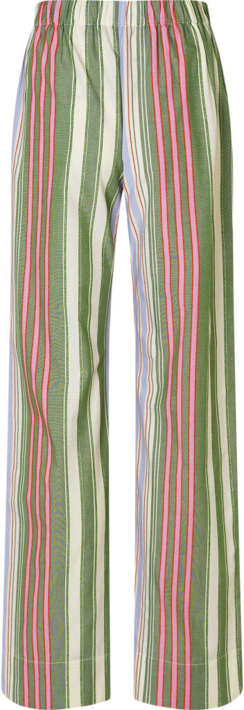 2363 Striped Cotton, Elasticated Long Pants