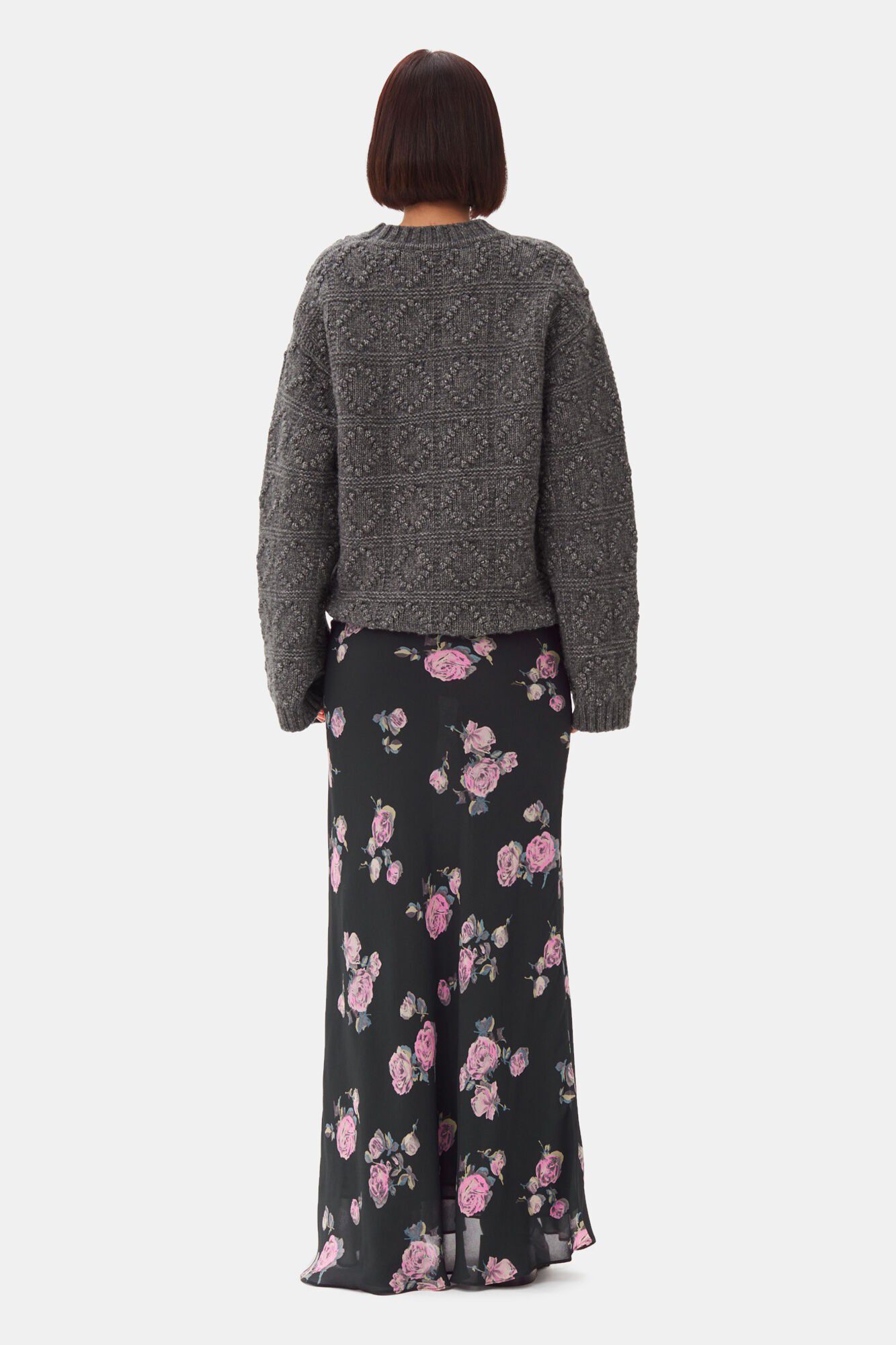 Wool Cotton Bubble O-Neck