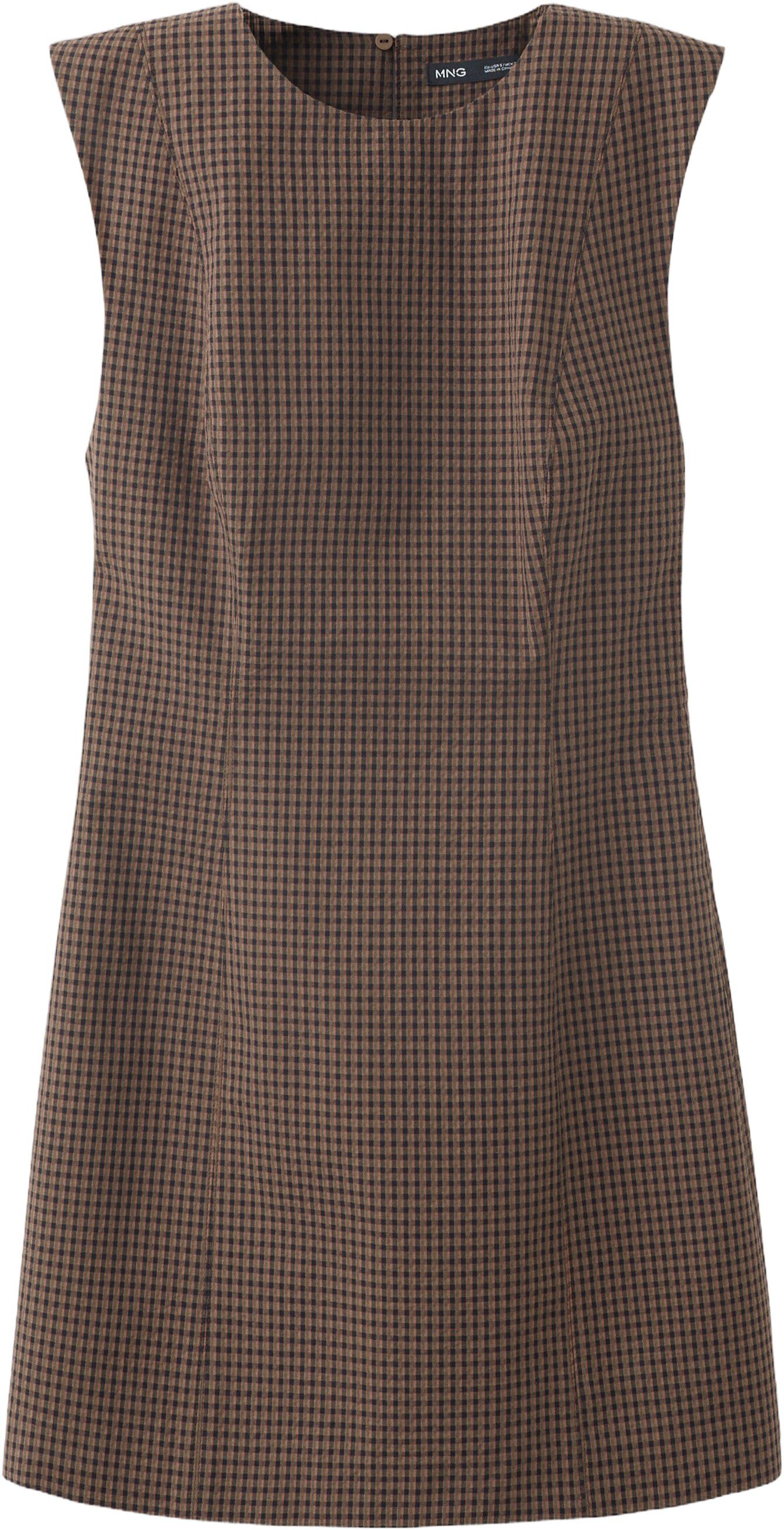 Gingham check cottoned dress