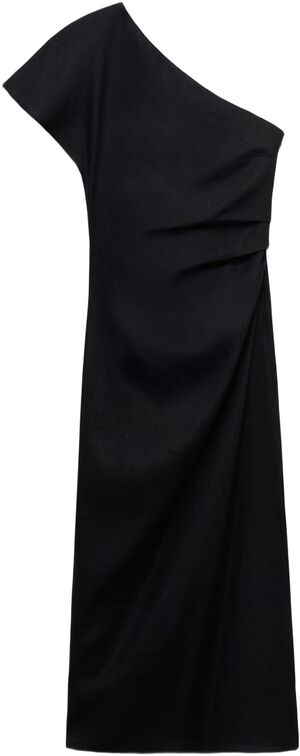 Asymmetrical linen dress