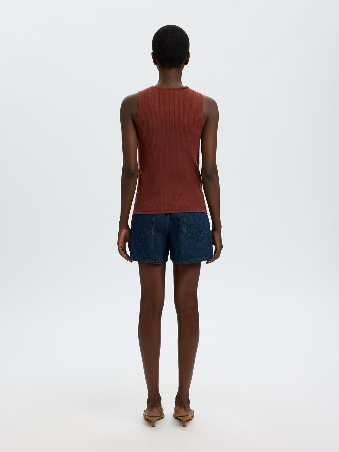 SLFHELLE POINTEL SL KNIT TOP
