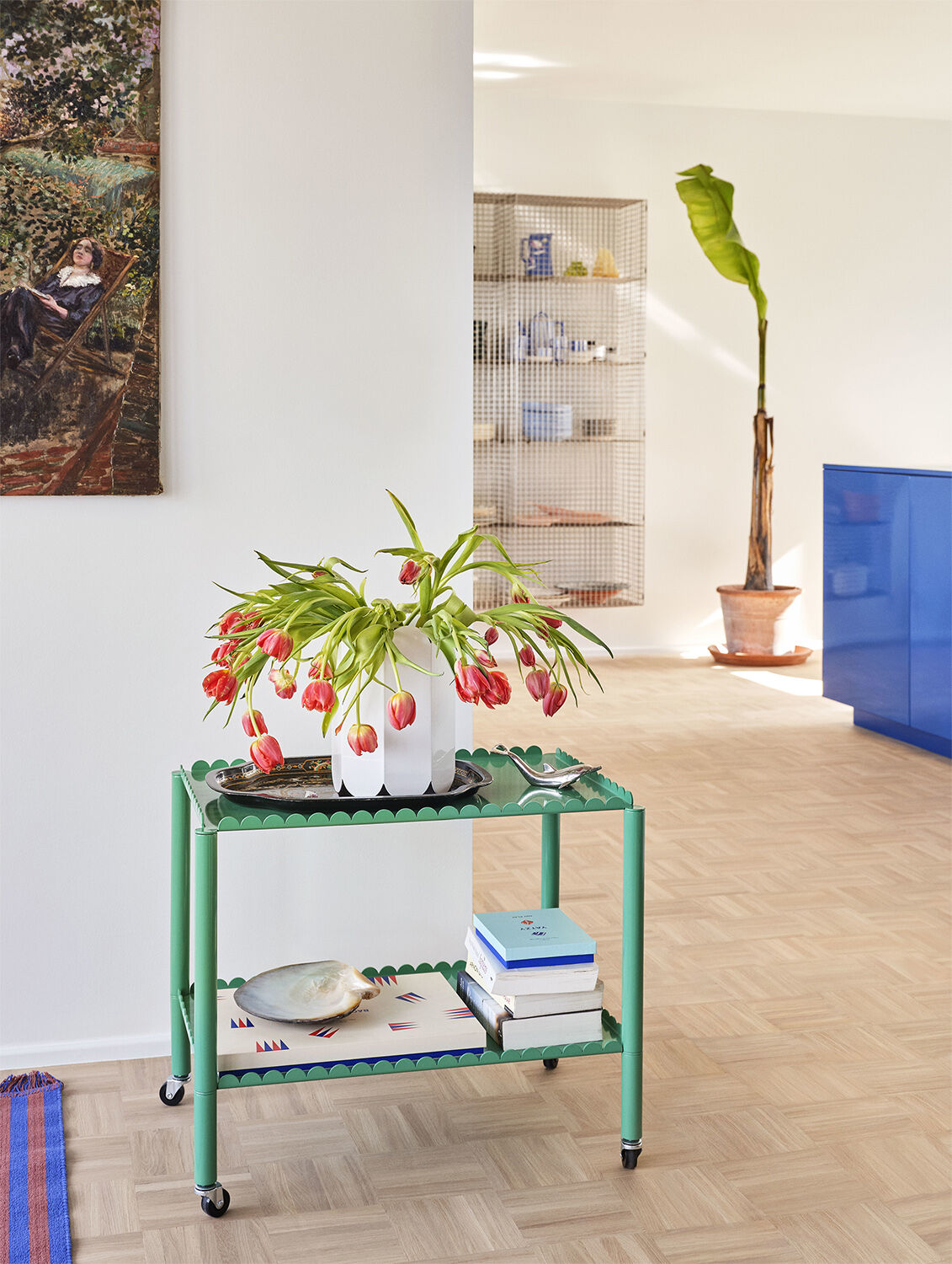 Arcs Trolley Low-Jade green