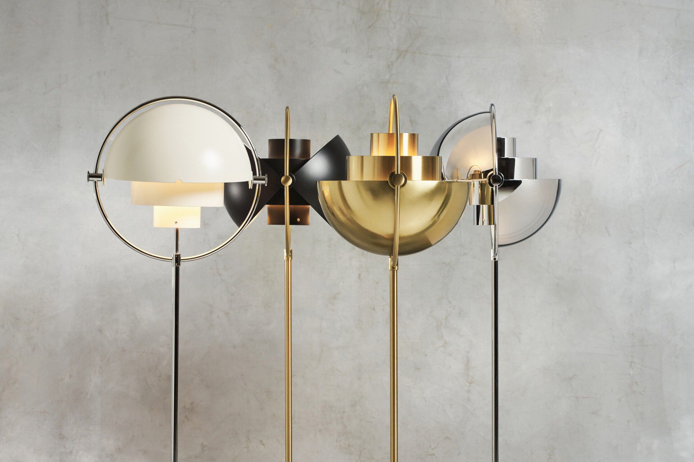 Multi-Lite Floor Lamp - Brass base