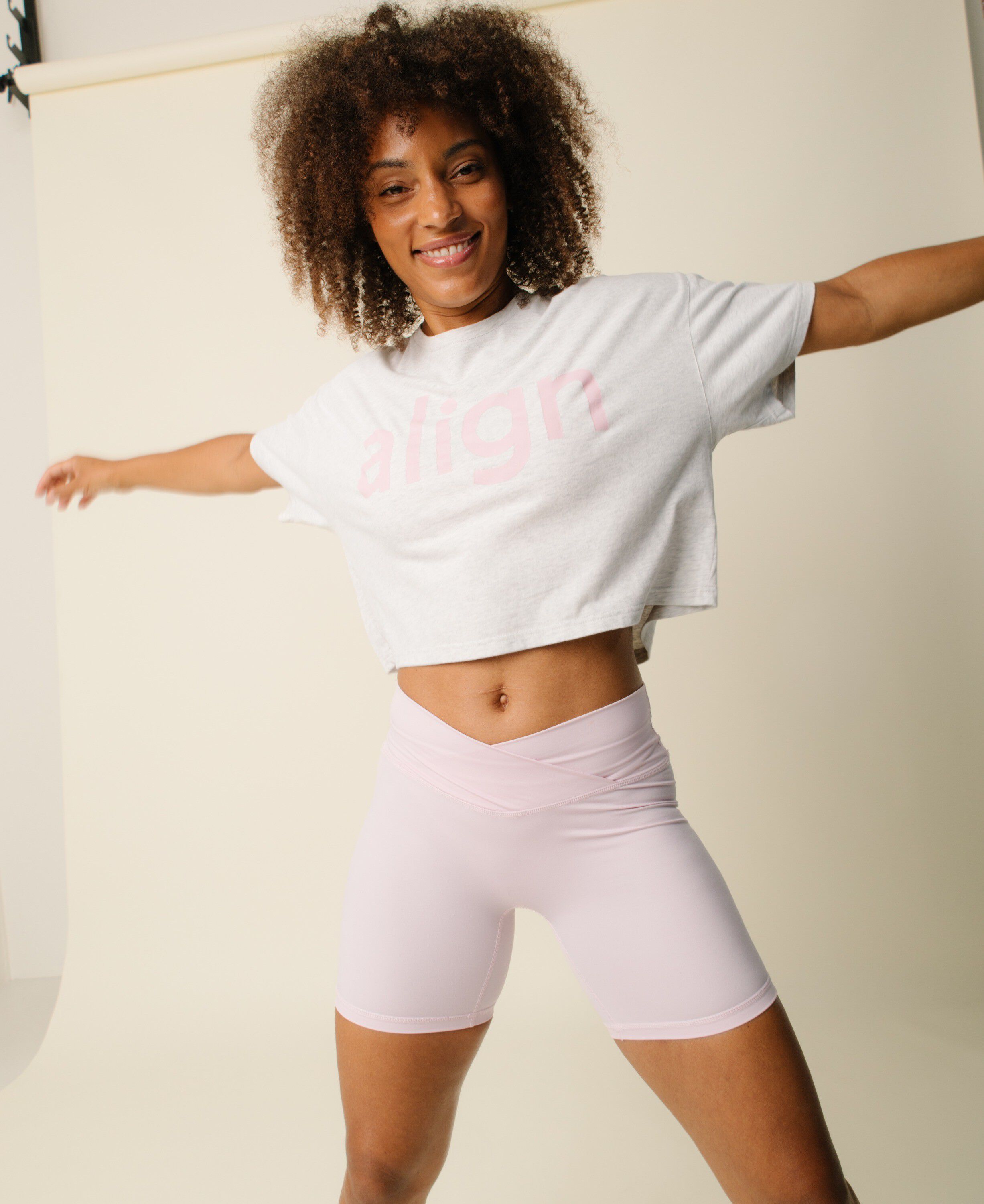 Cartel x Align by Blume crop tee - Grey