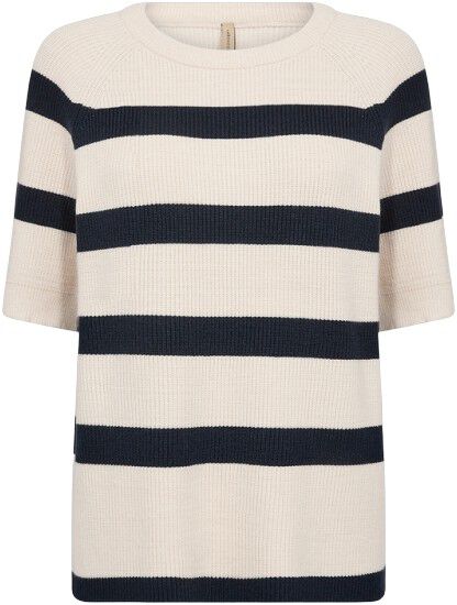 SC-KANITA STRIPE 19 Pullover Creme