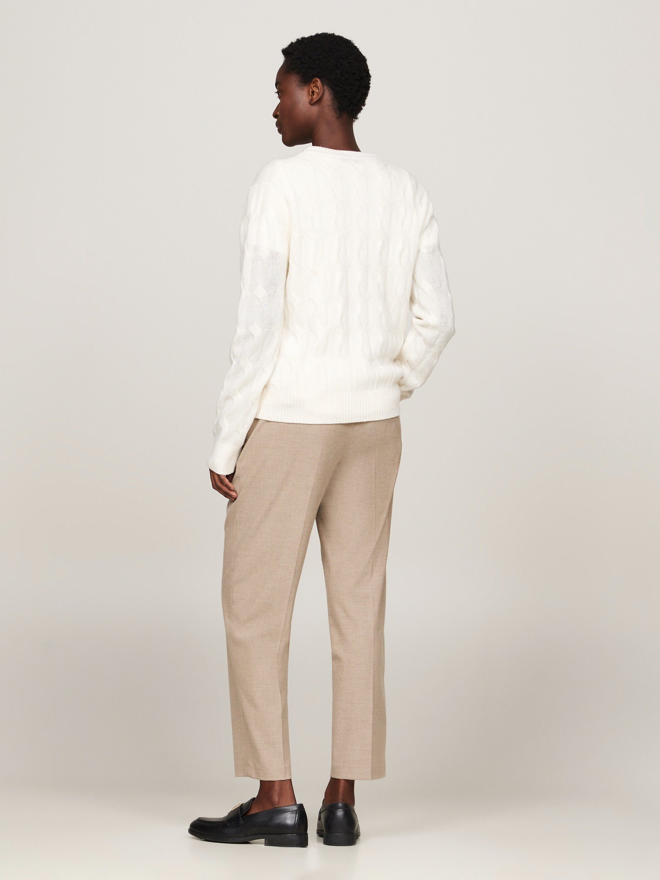 Pure Wool Chain Cable Knit Jumper