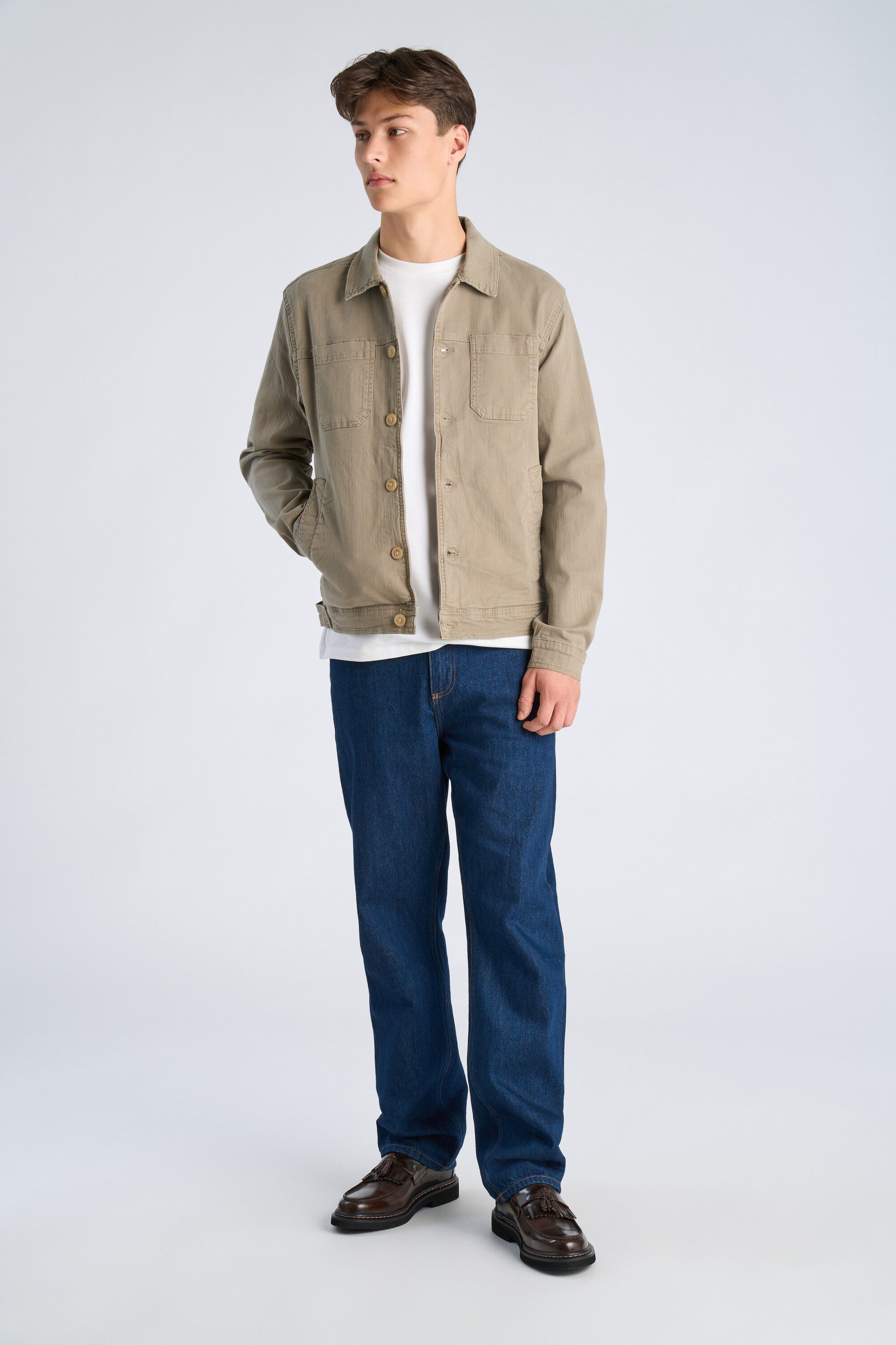 Twill overshirt