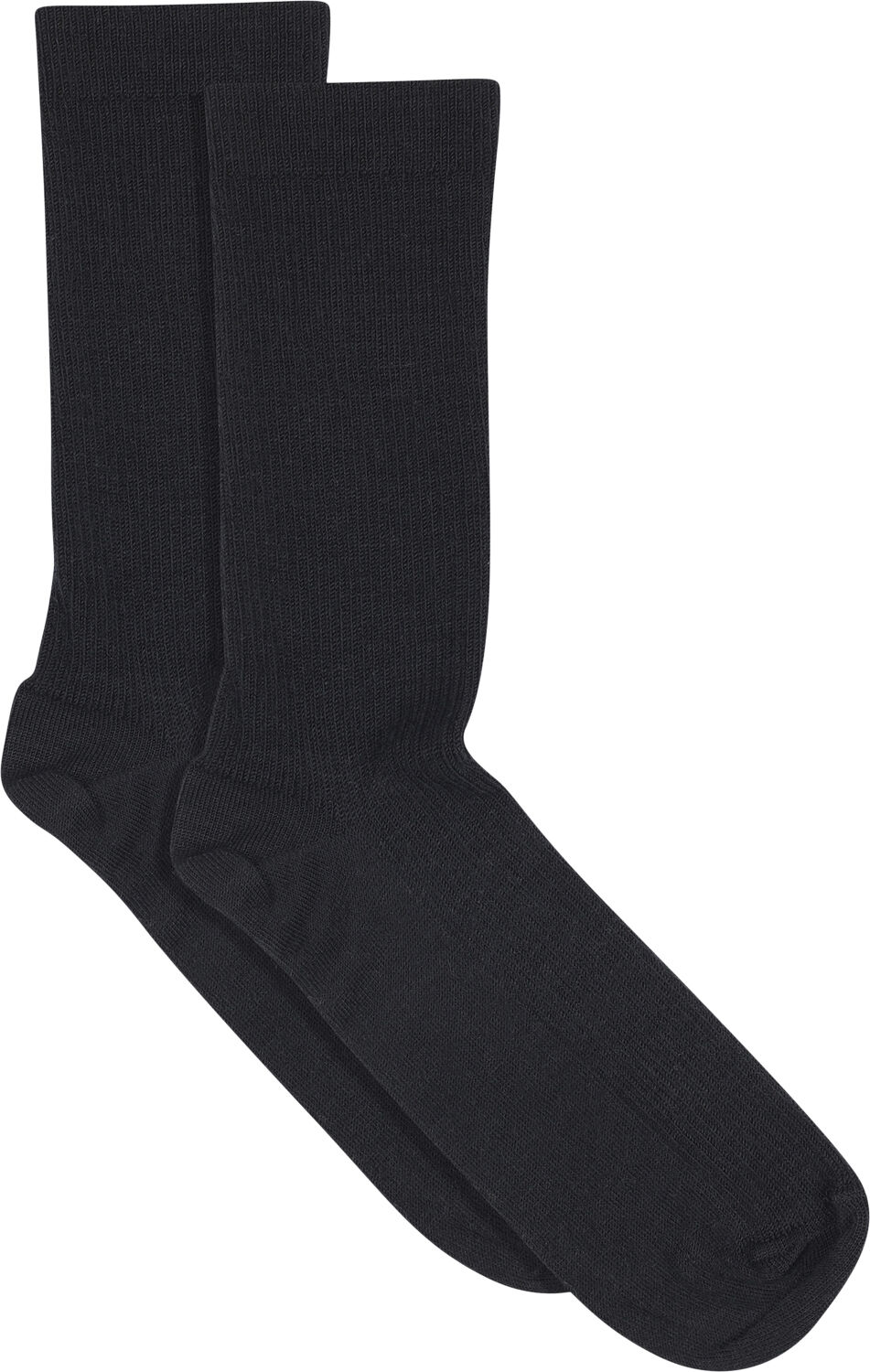 Fine wool rib socks