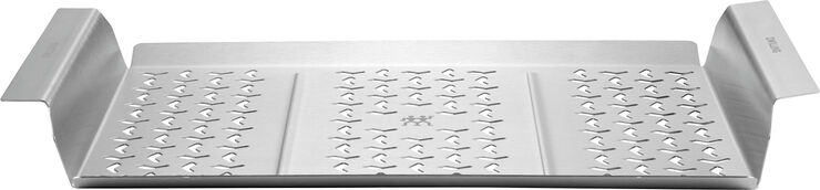 BBQ+ Grillkurv XL Sølv Rektangulær