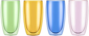 PAVINA 4 stk. dobbeltvægget glas, 0. 45 l